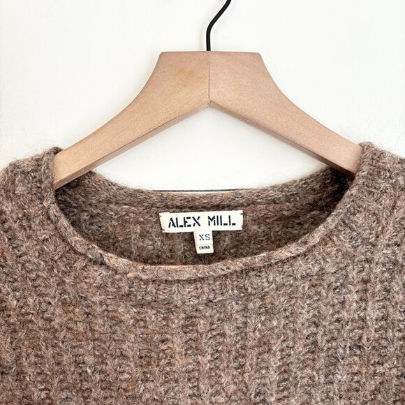 Alex Mill normandie alpaca brown sweater with flare sleeve - Picture 4 of 5